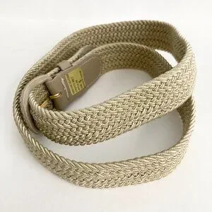 Vintage | Accessories | Vintage Braided Womens Belt Cream  display picture 1